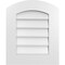 Ekena Millwork Arch Top Surface Mount PVC Gable Vent: Functional, w/ 3-1/2"W x 1"P Standard Frame, 18"W x 22"H GVPAR18X2201SF - alternate 1